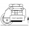 Heberollen FOOT MASTER - mit Mittelgewindebohrung